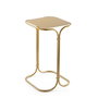 Hanah Home SHB-001-B Mesa de Centro Metálica Color Dorado 30x52x30 cm